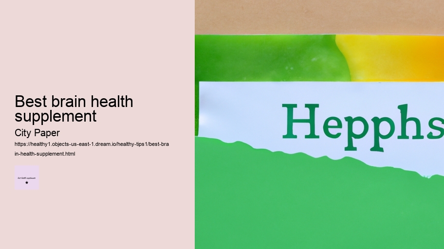 best brain health supplement