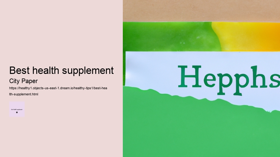 best health supplement