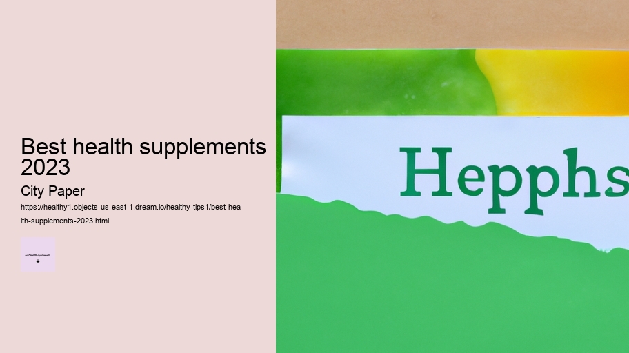 best health supplements 2023