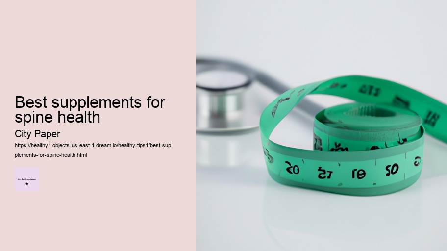 best supplements for spine health